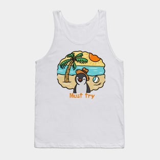 Smart penguin Tank Top